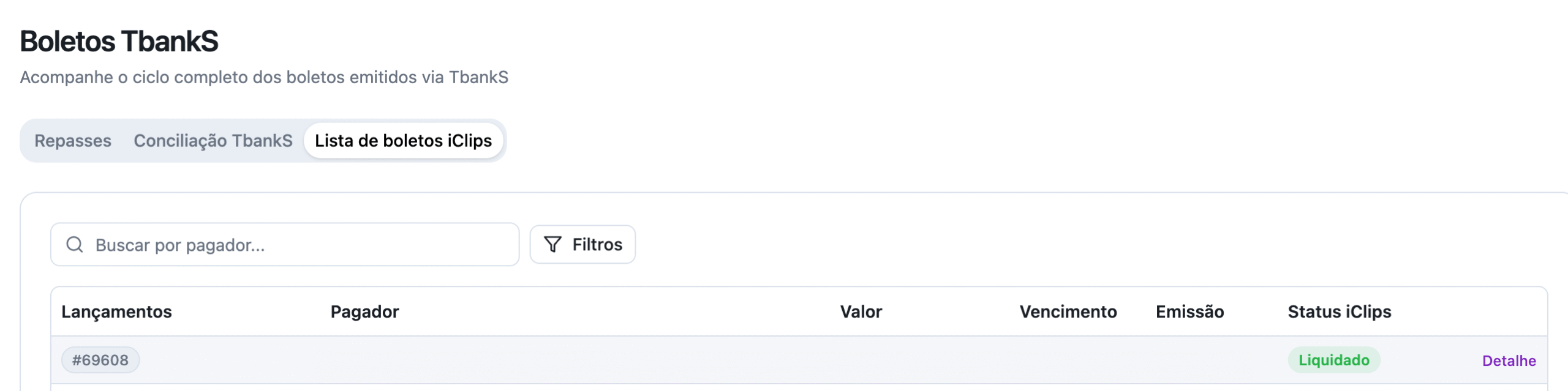 Aba Lista de Boletos iClips